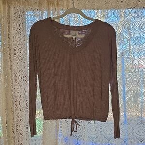 Bella Du Jour Chocolate Long Sleeve Top